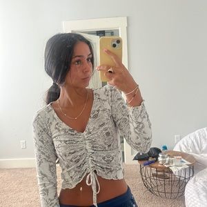 Snakeskin long sleeve